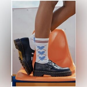 Dr. Martens 8065 II Bex Smooth Leather Platform Mary Jane Shoes